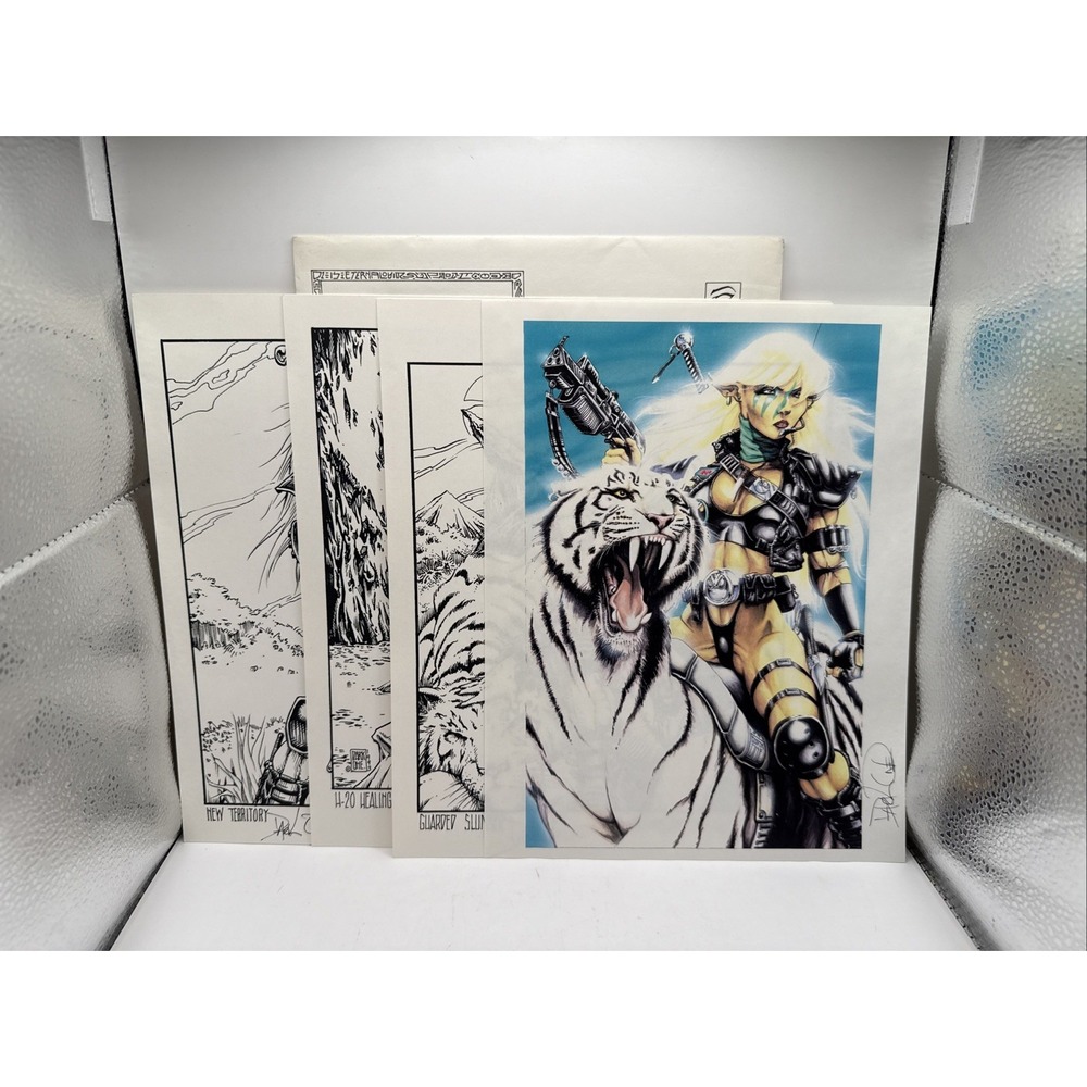 Jatarri Portfolio 4 Plates 3-Black And White 1-Color (1993) Dark One SIGNED 195